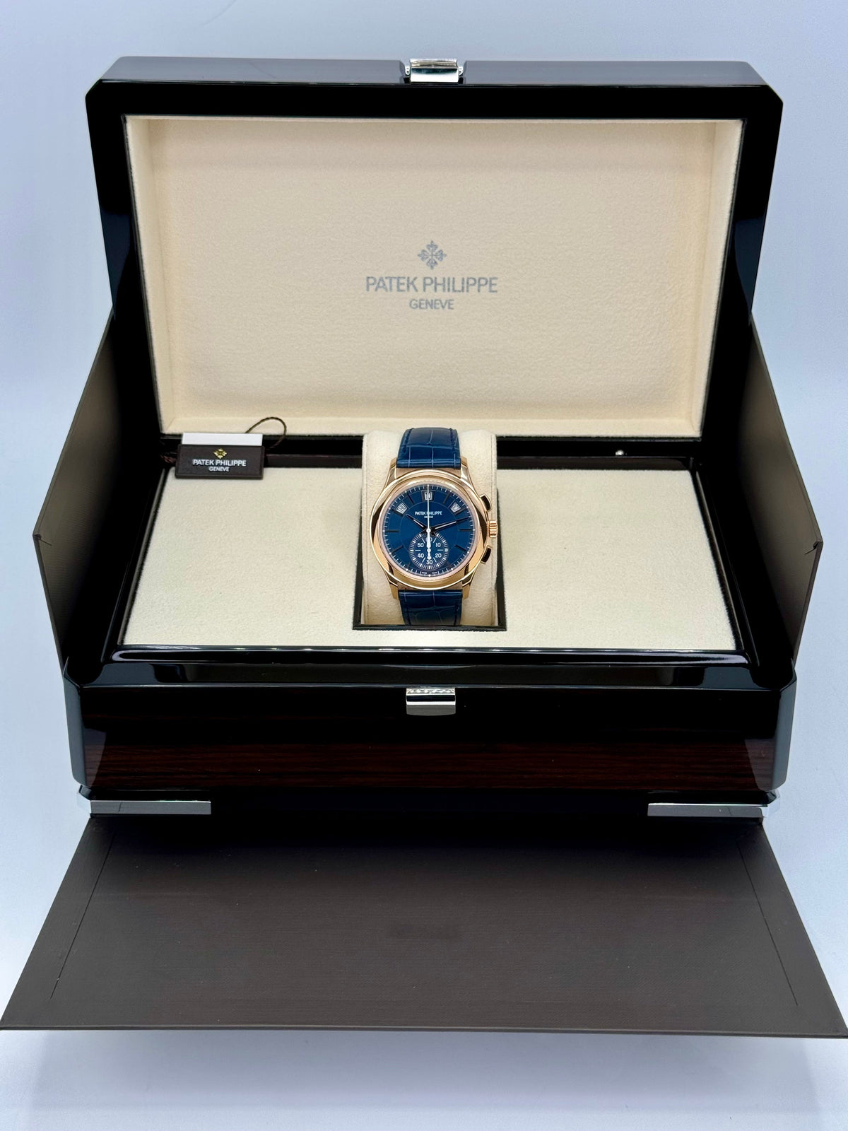NEW 2026 Patek Philippe 5905R Flyback Chronograph Annual Calendar Blue Dial