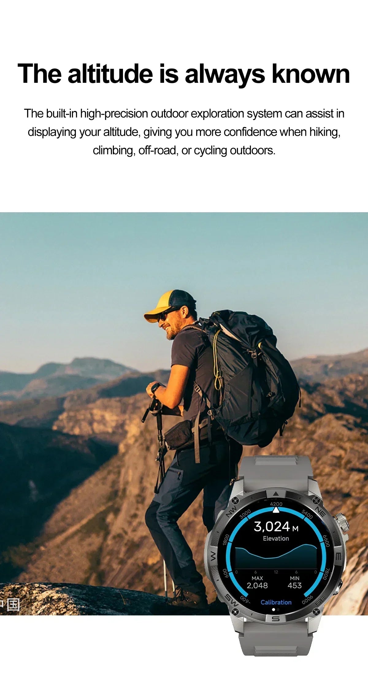 AMOLED Smart Watch - North Edge - GPS Smartwatch