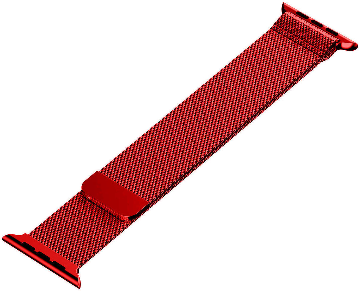 Magnetic Milanese Loop Band (For Apple Watch) Red